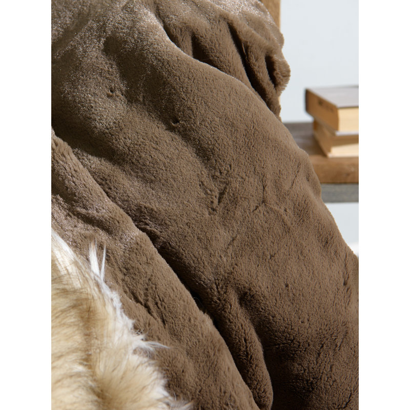 faux fur seat throw